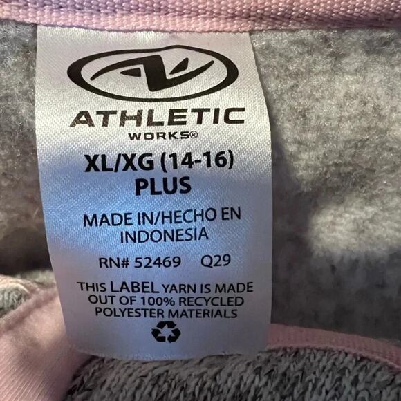 Athletic Works Half Zip Fleece Girls XL 14/16 - Picture 4 of 4
